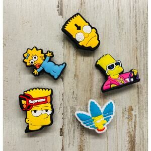 Lot of 5 Simpsons Bart Croc Charms Jibbitz